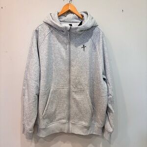 Three Nails Full Zip Fleece Hoodie Sweatshirt Men’s Size XL NEW